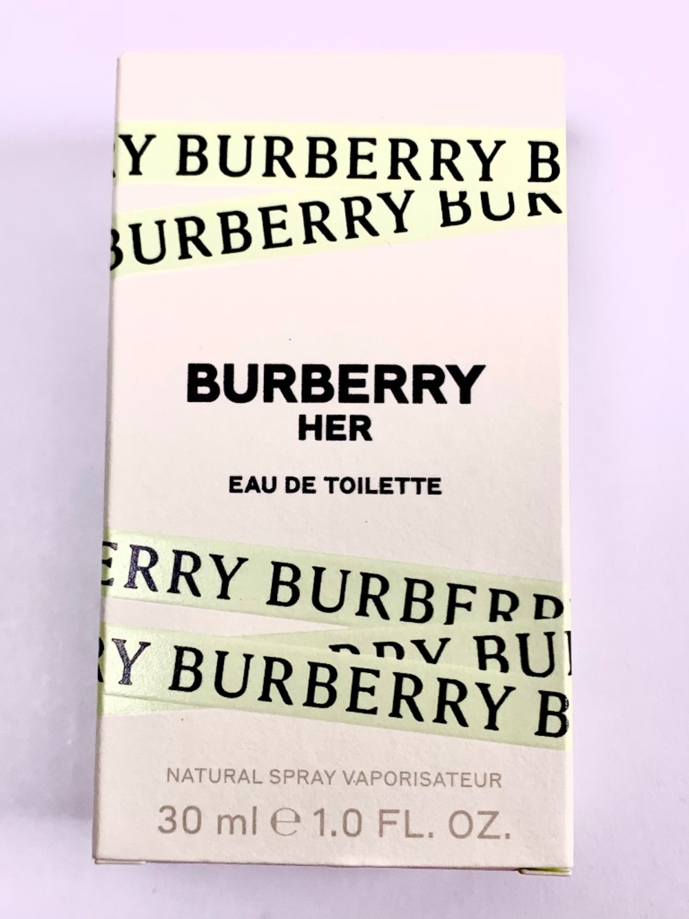 Burberry Her pale green tape Eau de Toilette spray 1.0oz/30ml fragrance fruity